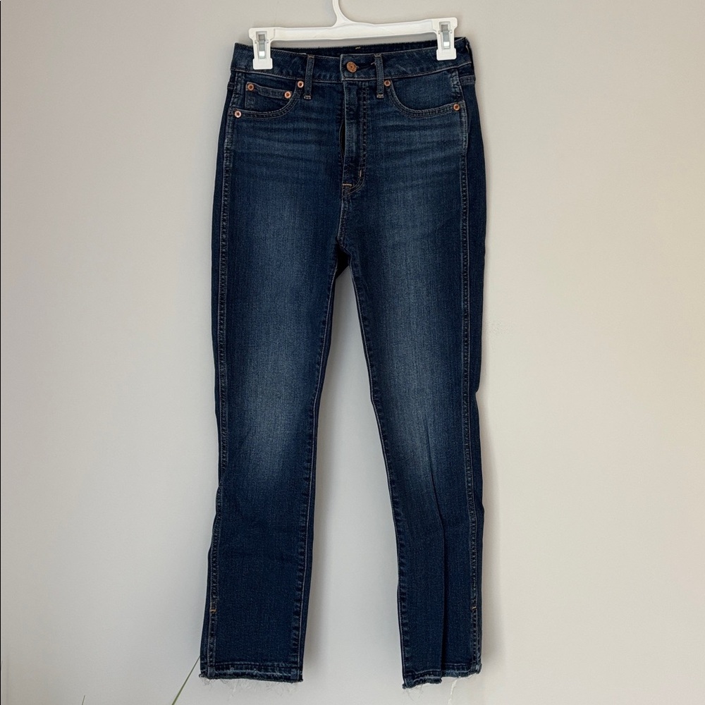 GAP Vintage Slim Sky High Straight Leg Jeans - Classic Blue